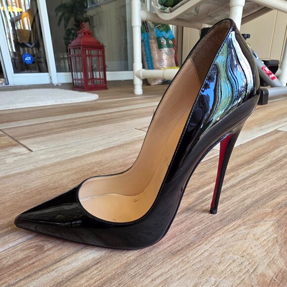 Christian Louboutin Shoes - Christian Louboutin So-Kate 120mm Black Patent Leather Pumps Eur. 36